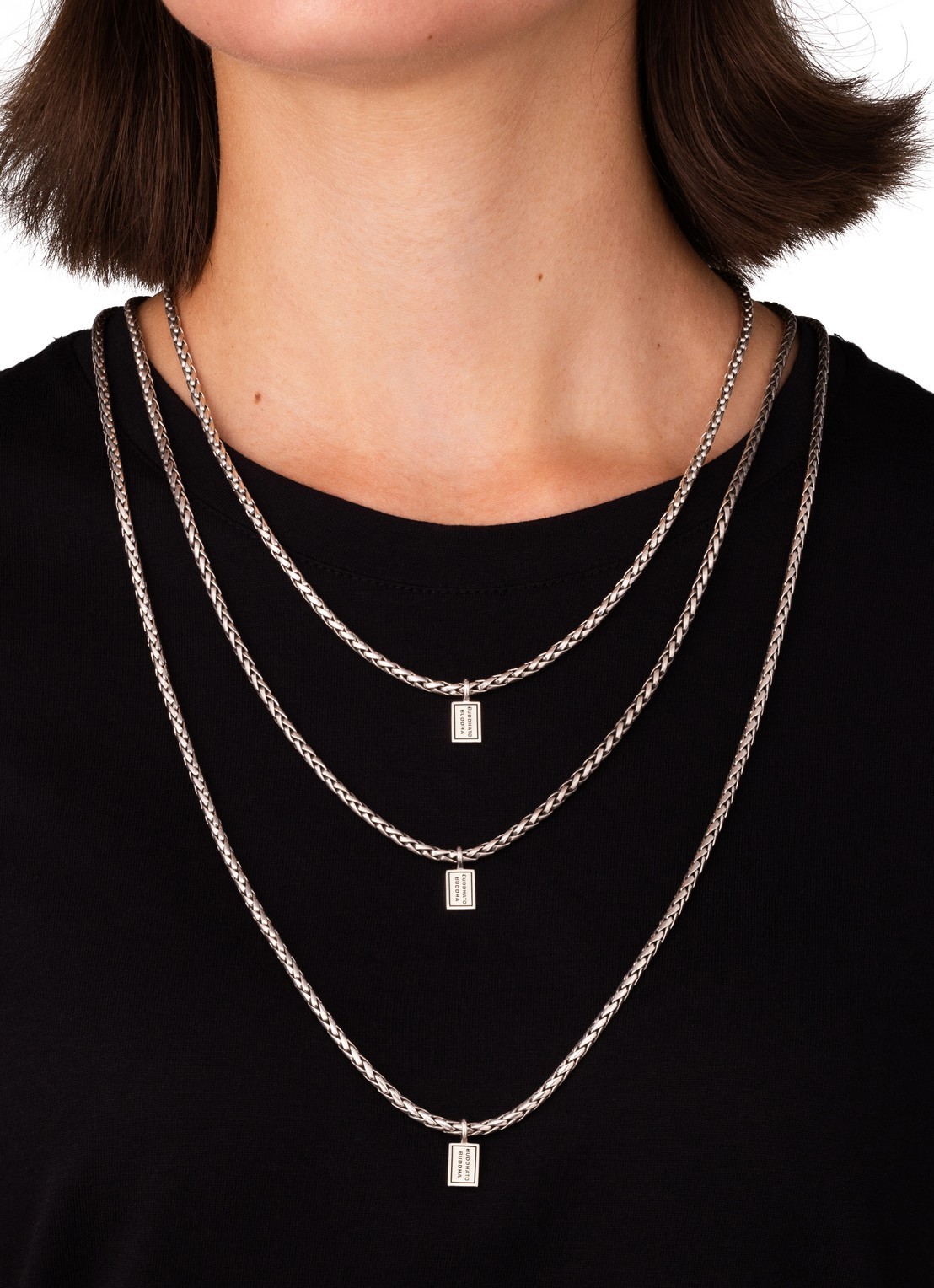 Buddha to Buddha George XS schakelketting van zilver - detail 4 zilver