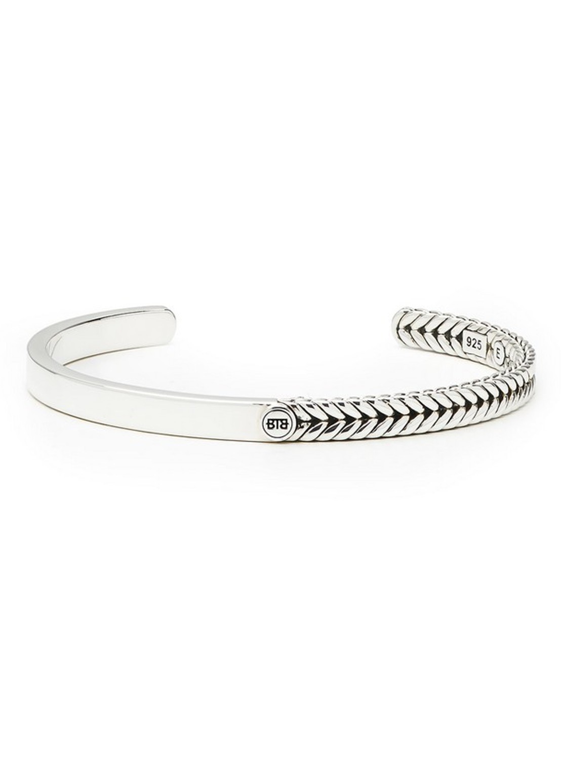 Buddha to Buddha Katja bangle van zilver - voorkant 2 zilver