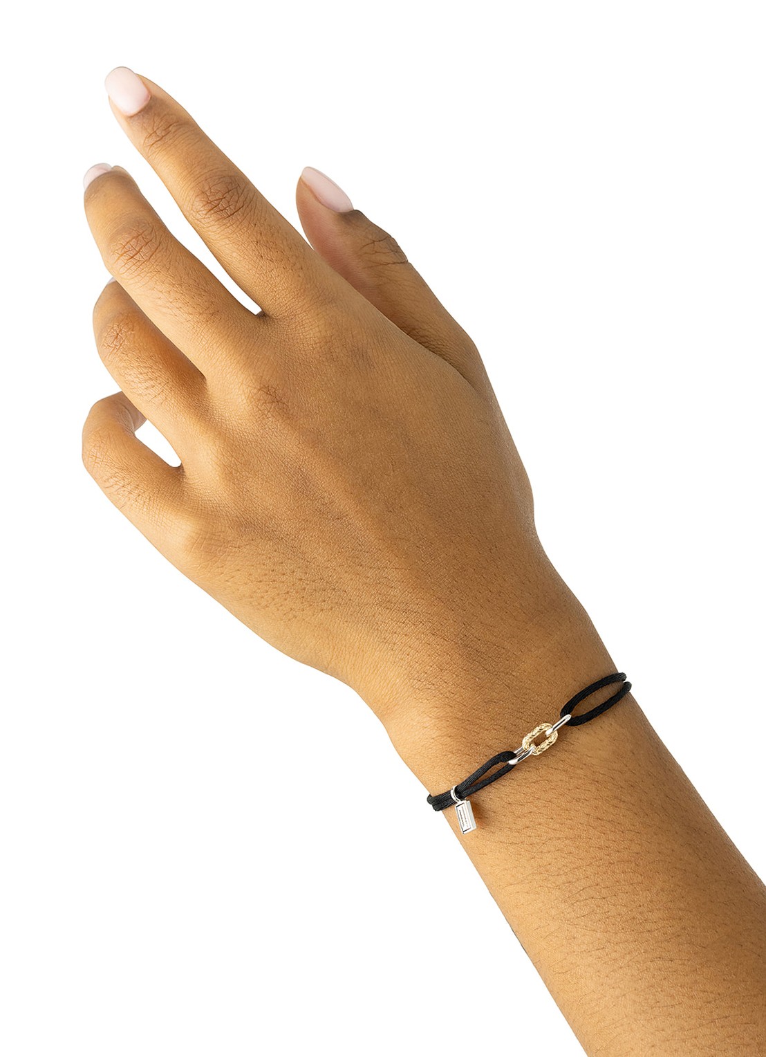 Buddha to Buddha Katja Link armband verguld  - voorkant 4 zwart