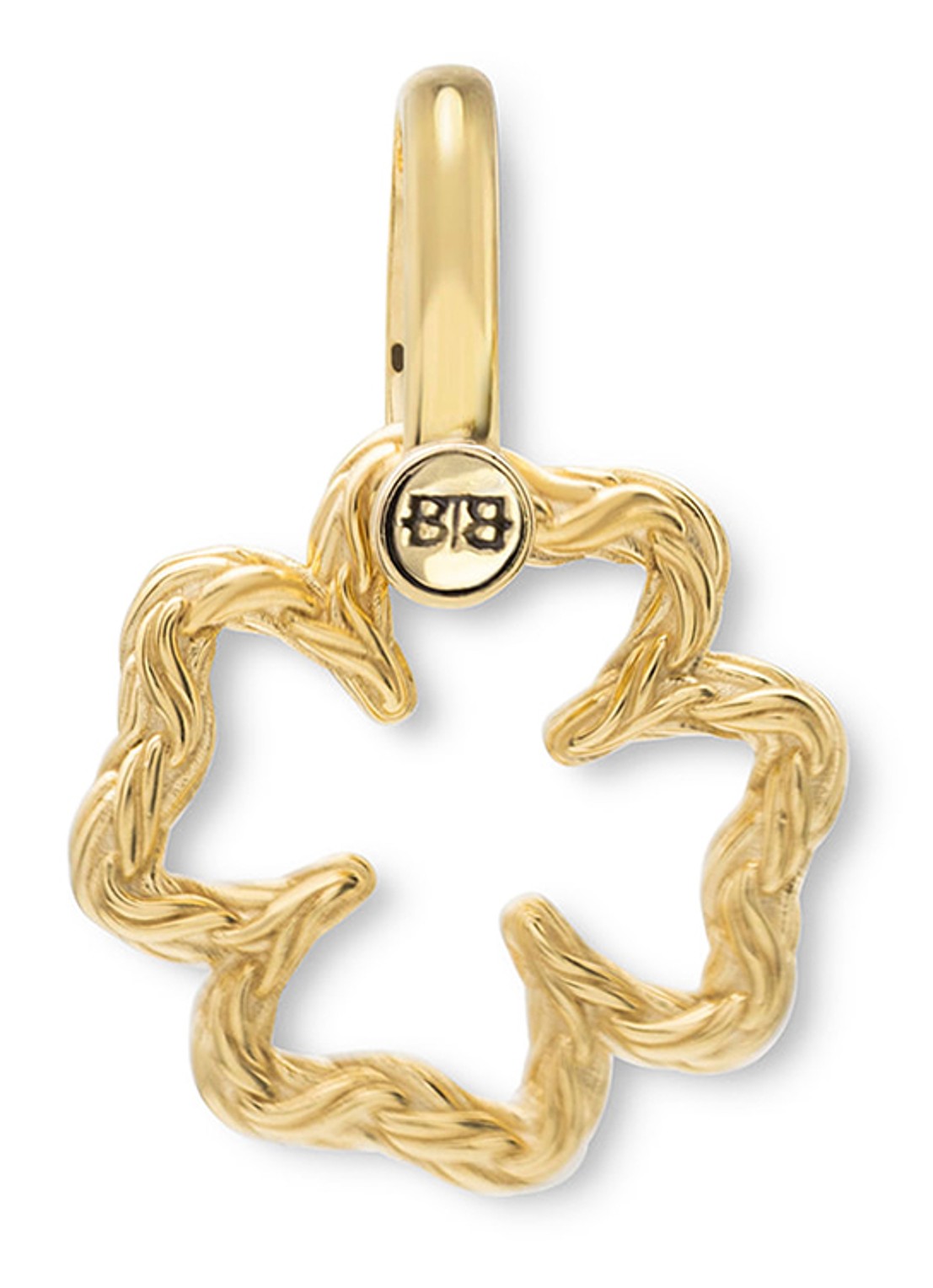 Buddha to Buddha Katja Mini Klaver hanger verguld  - voorkant goud