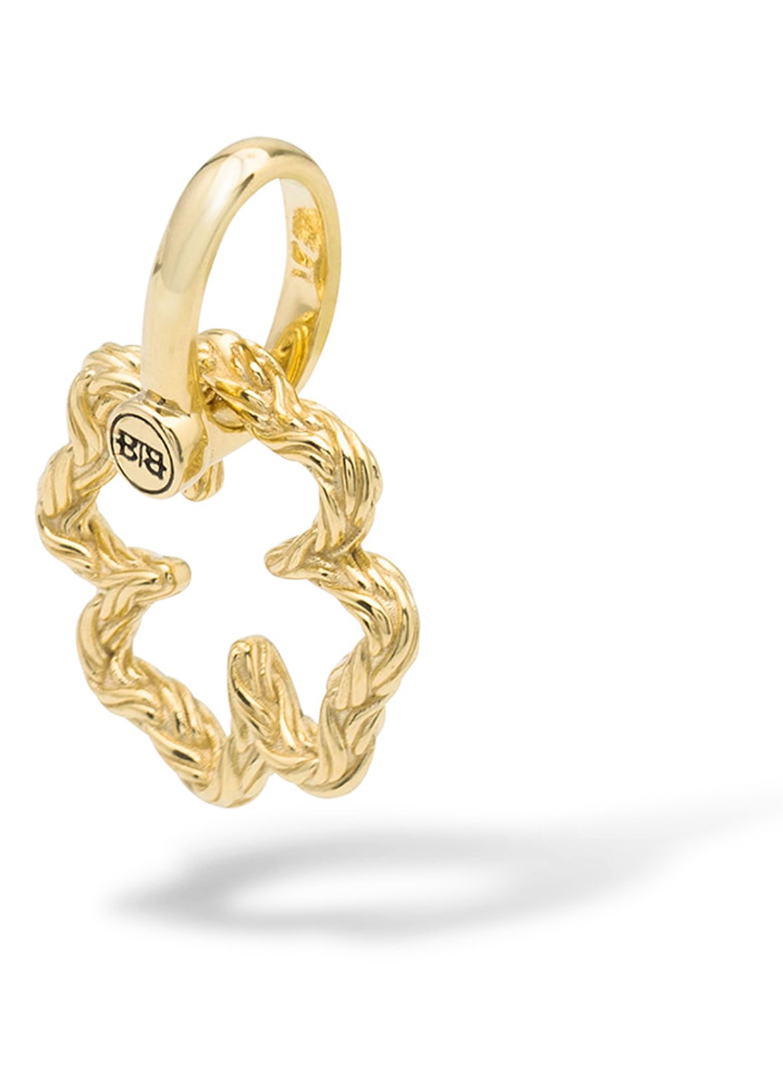 Buddha to Buddha Katja Mini Klaver hanger verguld  - voorkant 2 goud