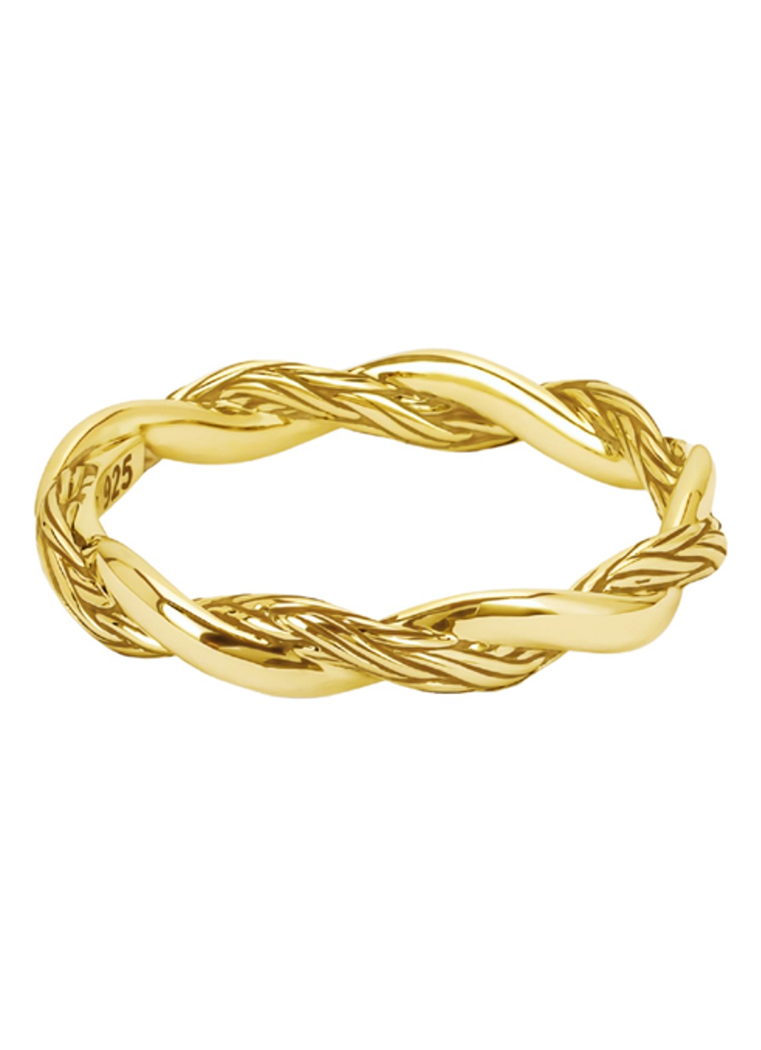 Buddha to Buddha Katja ring Twist verguld  - voorkant goud