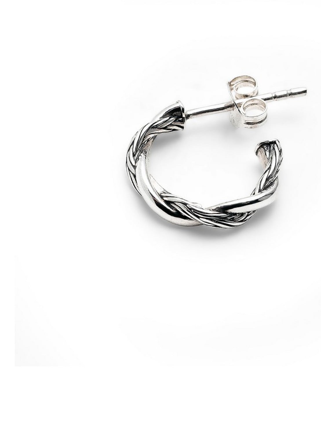 Buddha to Buddha Katja Twist oorringen van zilver  - detail zilver