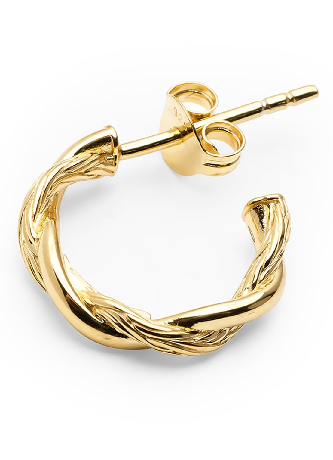 Buddha to Buddha Katja Twist oorringen  - detail 2 goud