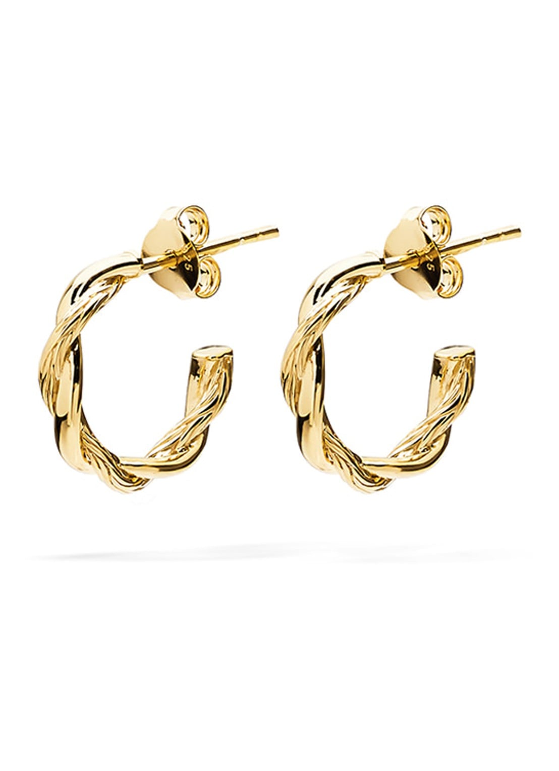 Buddha to Buddha Katja Twist oorringen  - voorkant goud