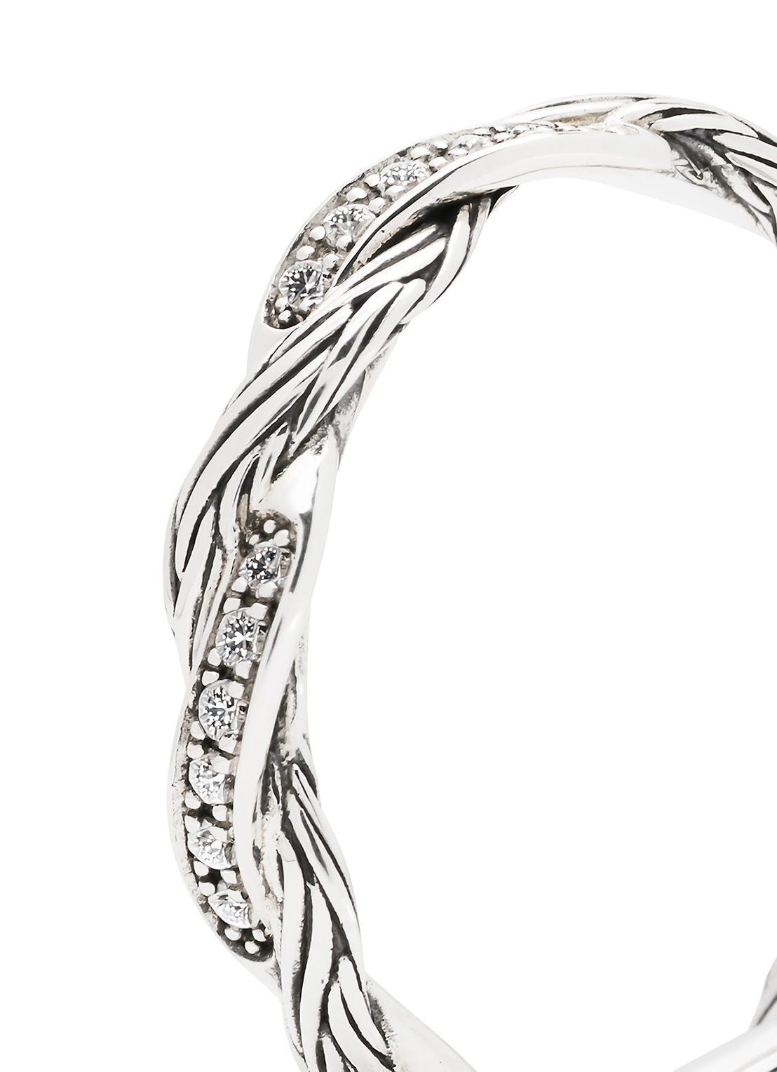 Buddha to Buddha Katja Twist ring van zilver - detail zilver