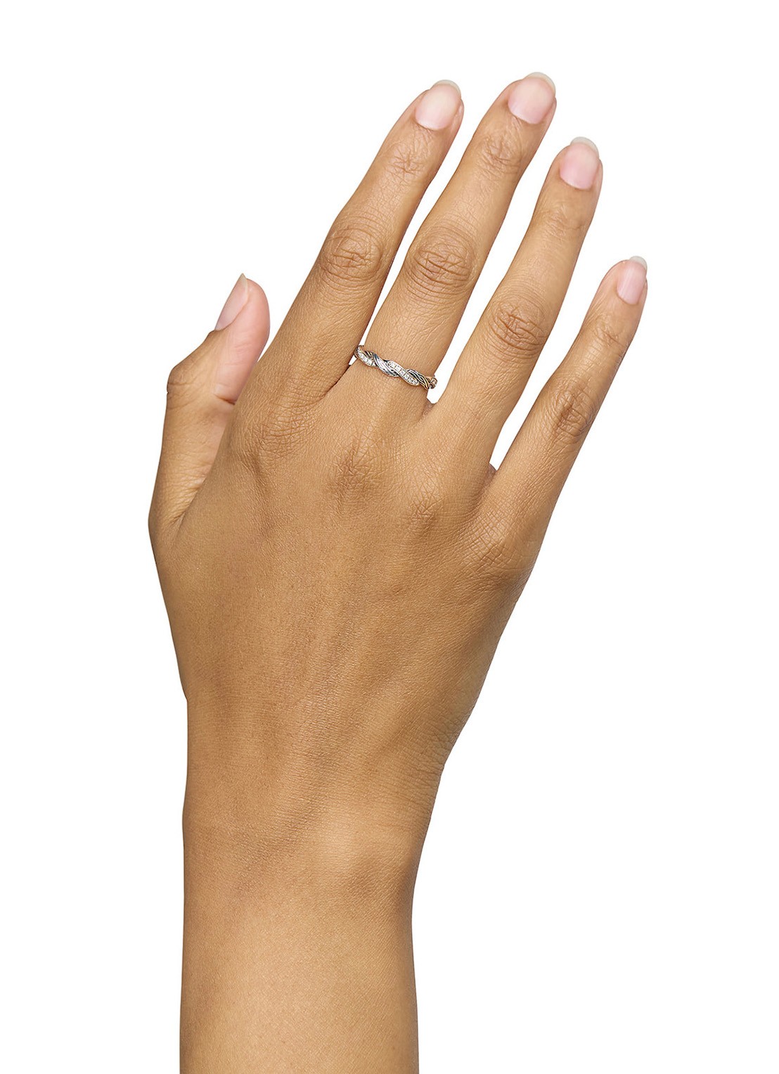 Buddha to Buddha Katja Twist ring van zilver - voorkant 3 zilver