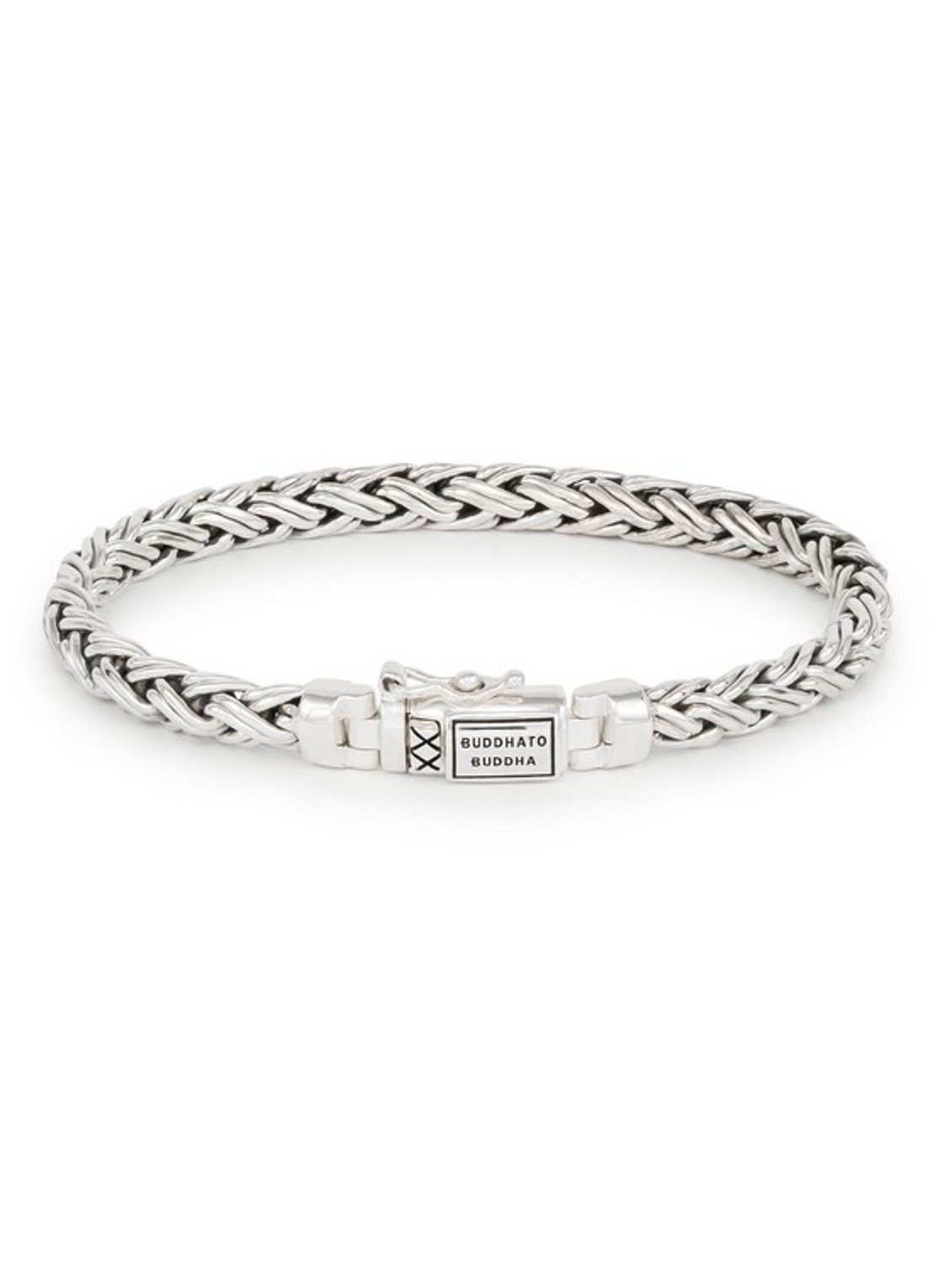 Buddha to Buddha Katja XS schakelarmband van zilver - voorkant 2 zilver