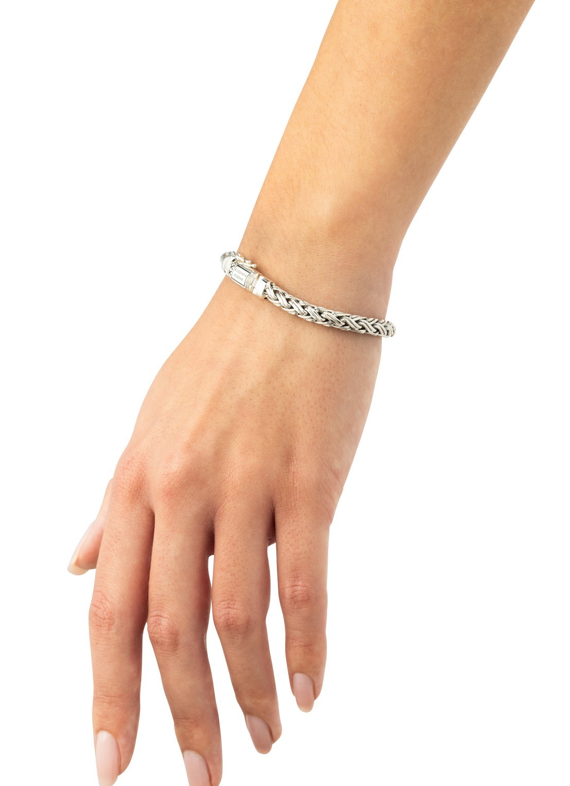 Buddha to Buddha Katja XS schakelarmband van zilver - voorkant 3 zilver
