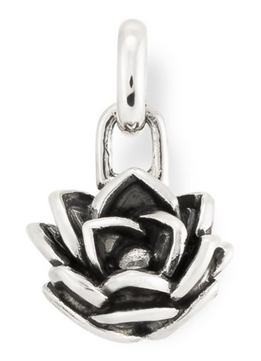 Buddha to Buddha Lotus XS hanger van zilver - voorkant zilver