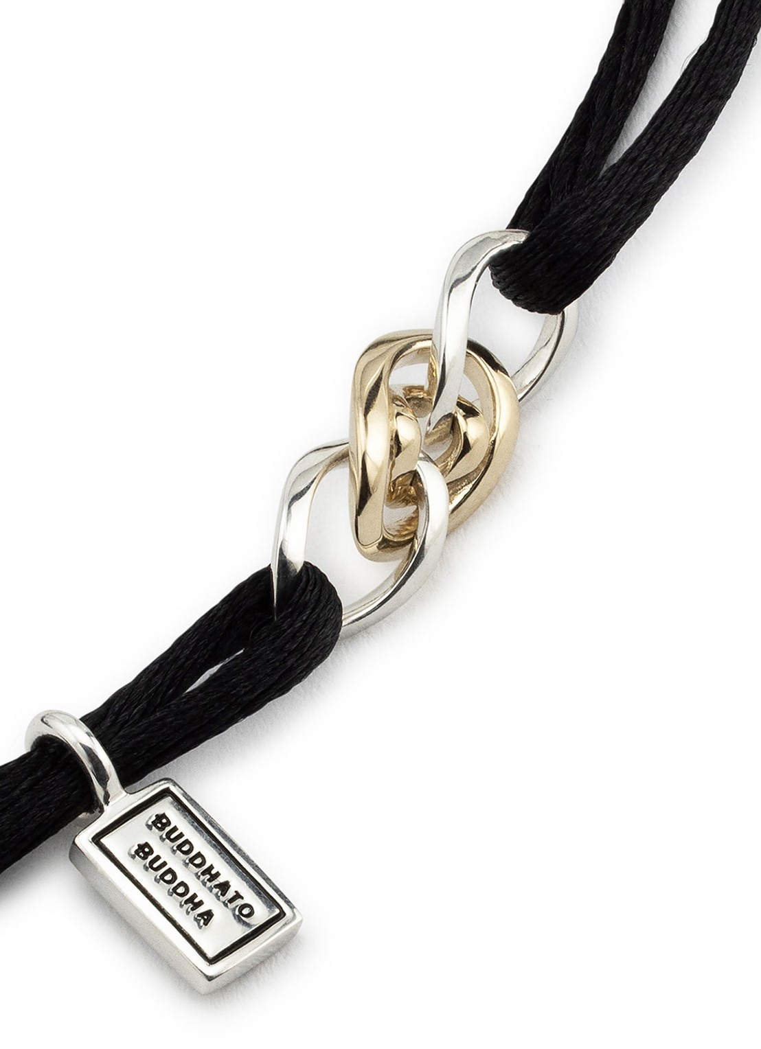 Buddha to Buddha Nathalie armband  - detail 2 zwart