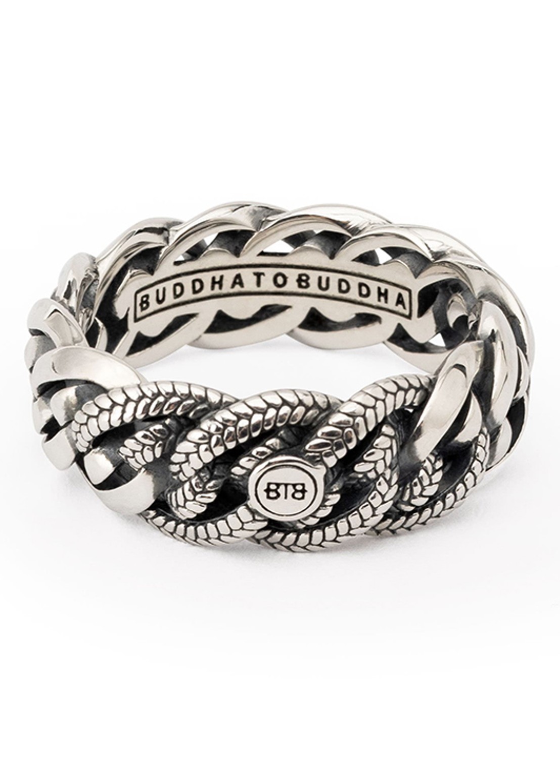 Buddha to Buddha Nathalie Small ring van zilver - voorkant 3 zilver