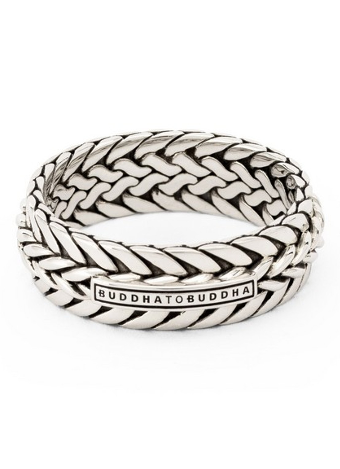 Buddha to Buddha Nurul/Ellen Mix ring van zilver - voorkant zilver
