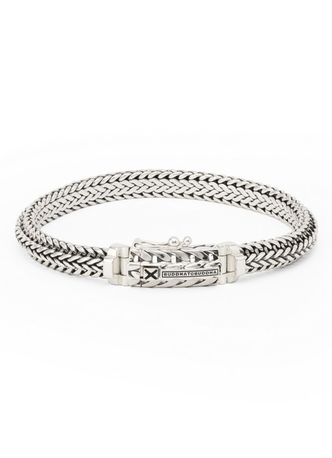 Buddha to Buddha Nurul/Ellen Mix XS armband van zilver - voorkant 2 zilver
