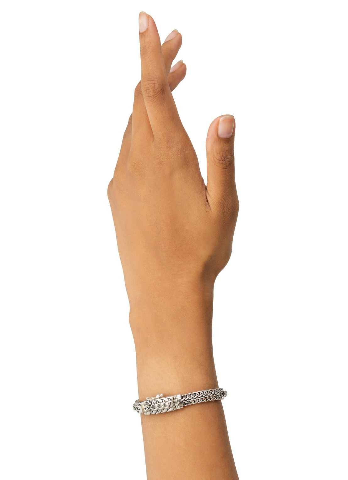Buddha to Buddha Nurul/Ellen Mix XS armband van zilver - voorkant 3 zilver