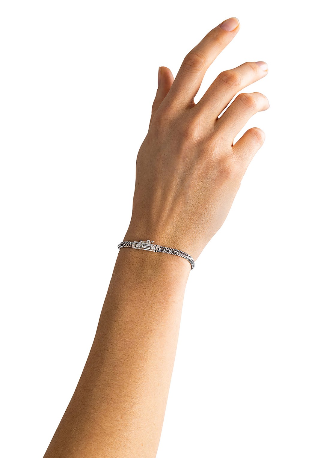 Buddha to Buddha Nurul Mini armband van zilver - voorkant 2 zilver