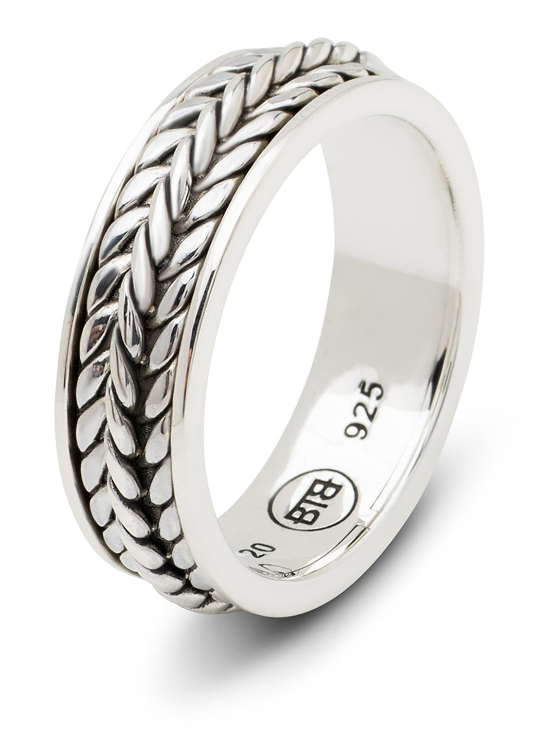 Buddha to Buddha Nurul XS ring van zilver - voorkant zilver