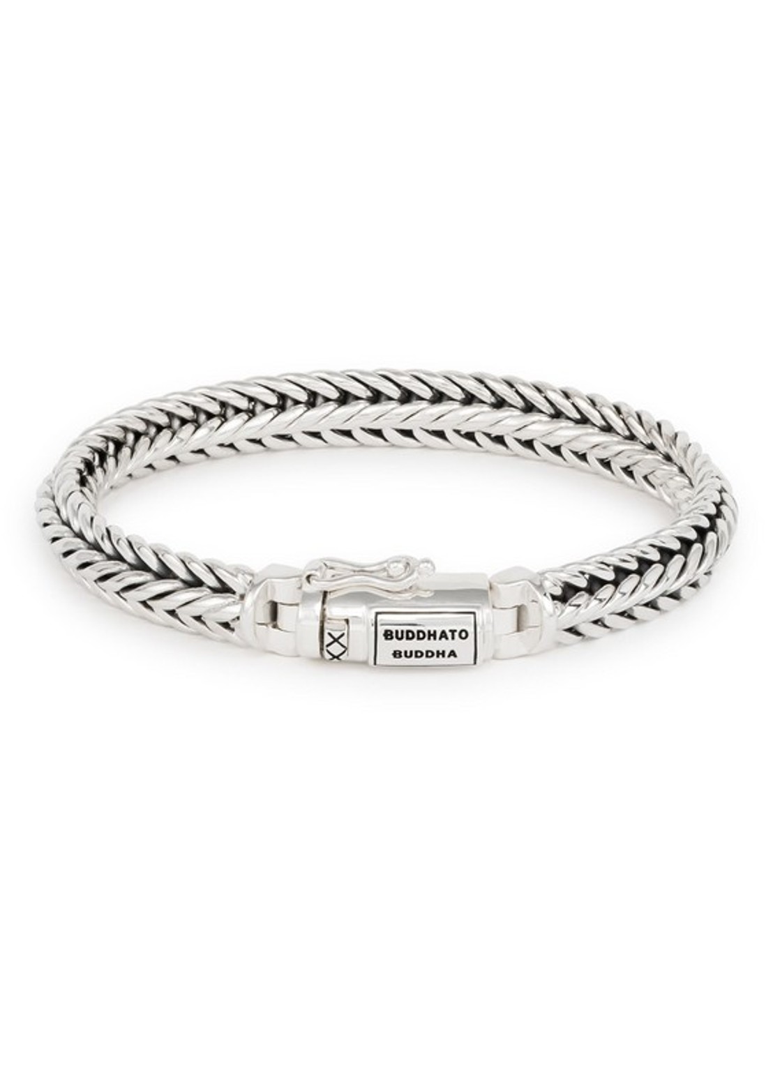 Buddha to Buddha Nurul XS schakelarmband van zilver - voorkant 2 zilver