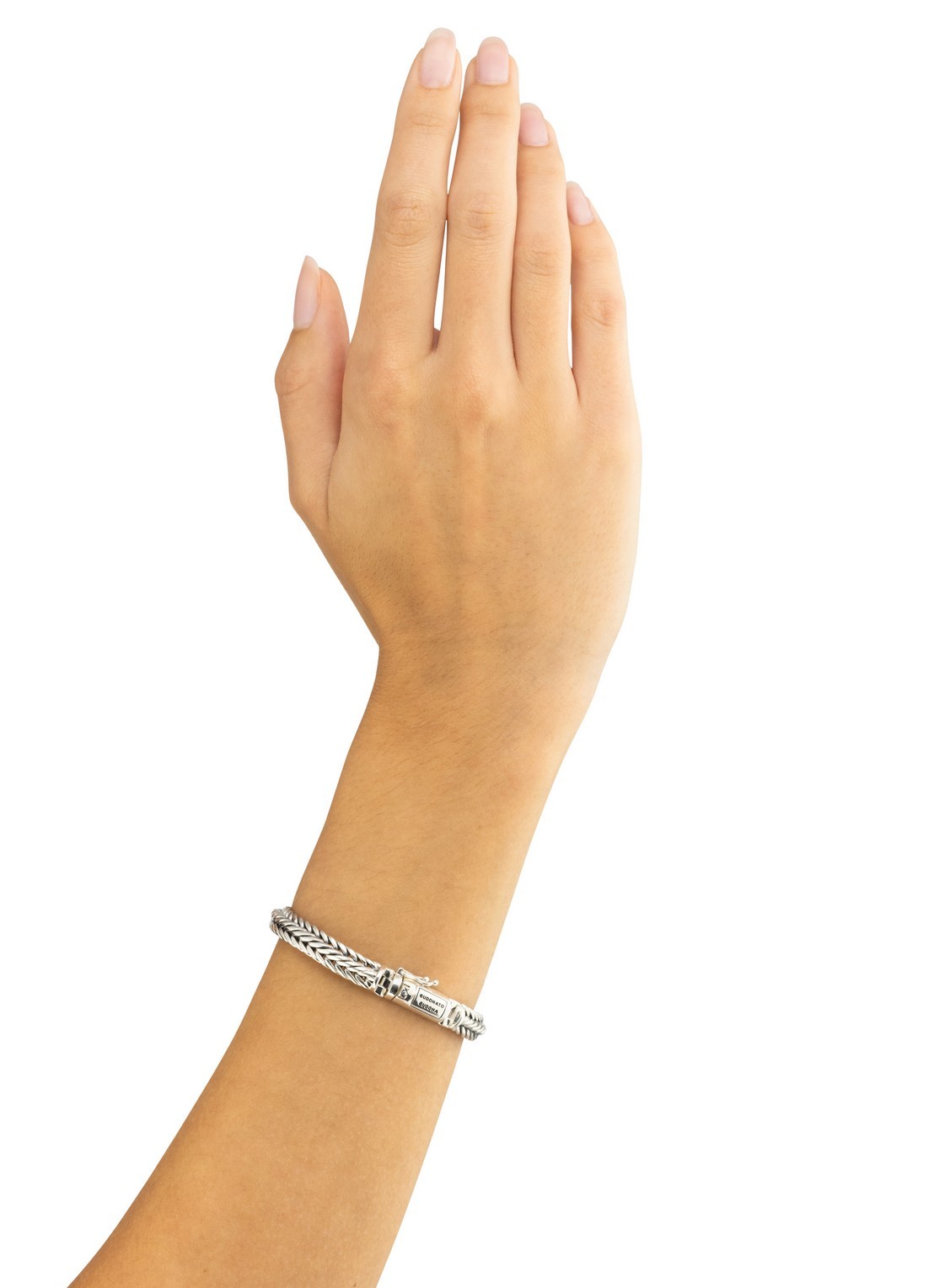 Buddha to Buddha Nurul XS schakelarmband van zilver - voorkant 3 zilver