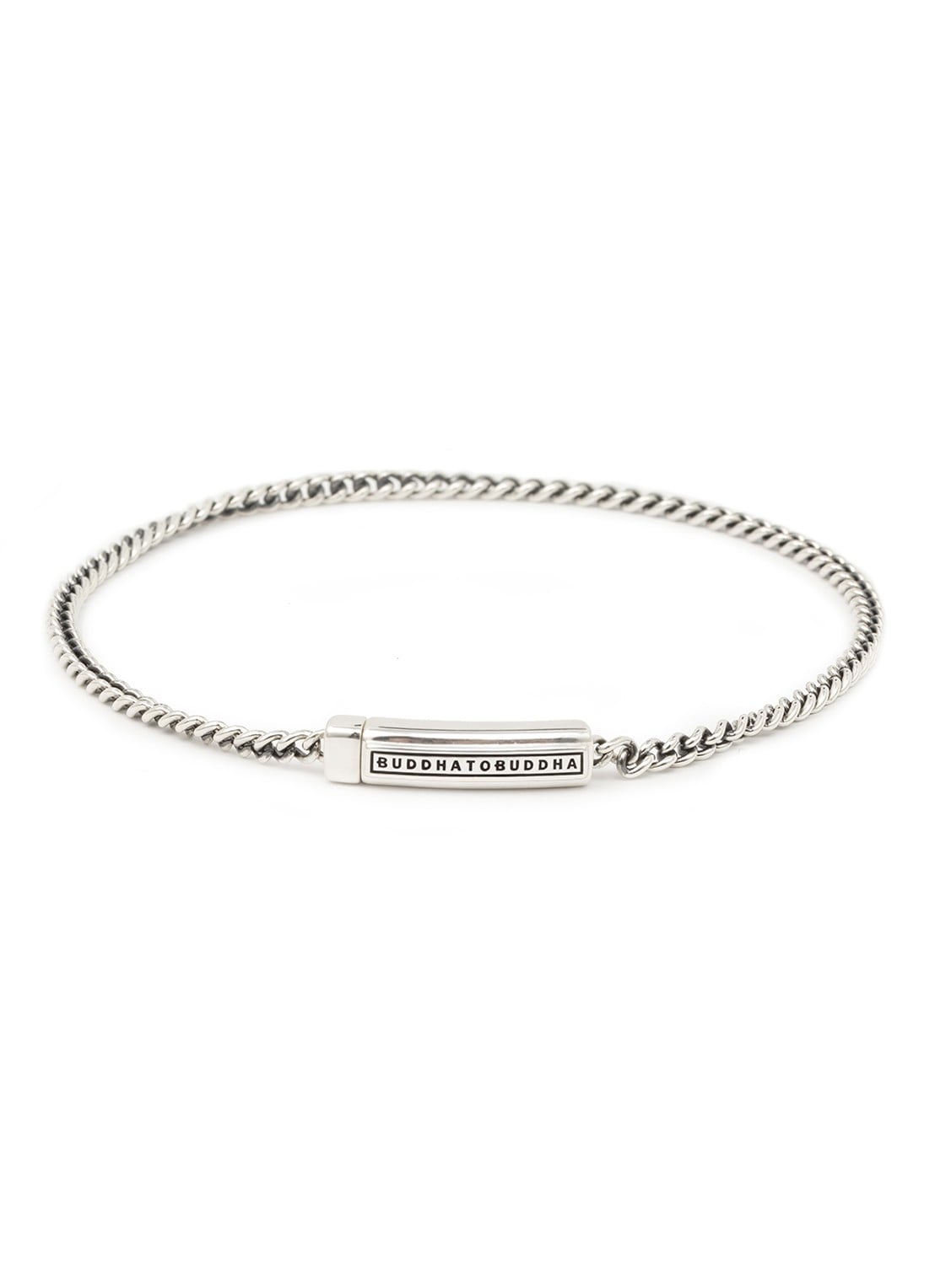 Buddha to Buddha Permanent schakelarmband van zilver - voorkant 2 zilver