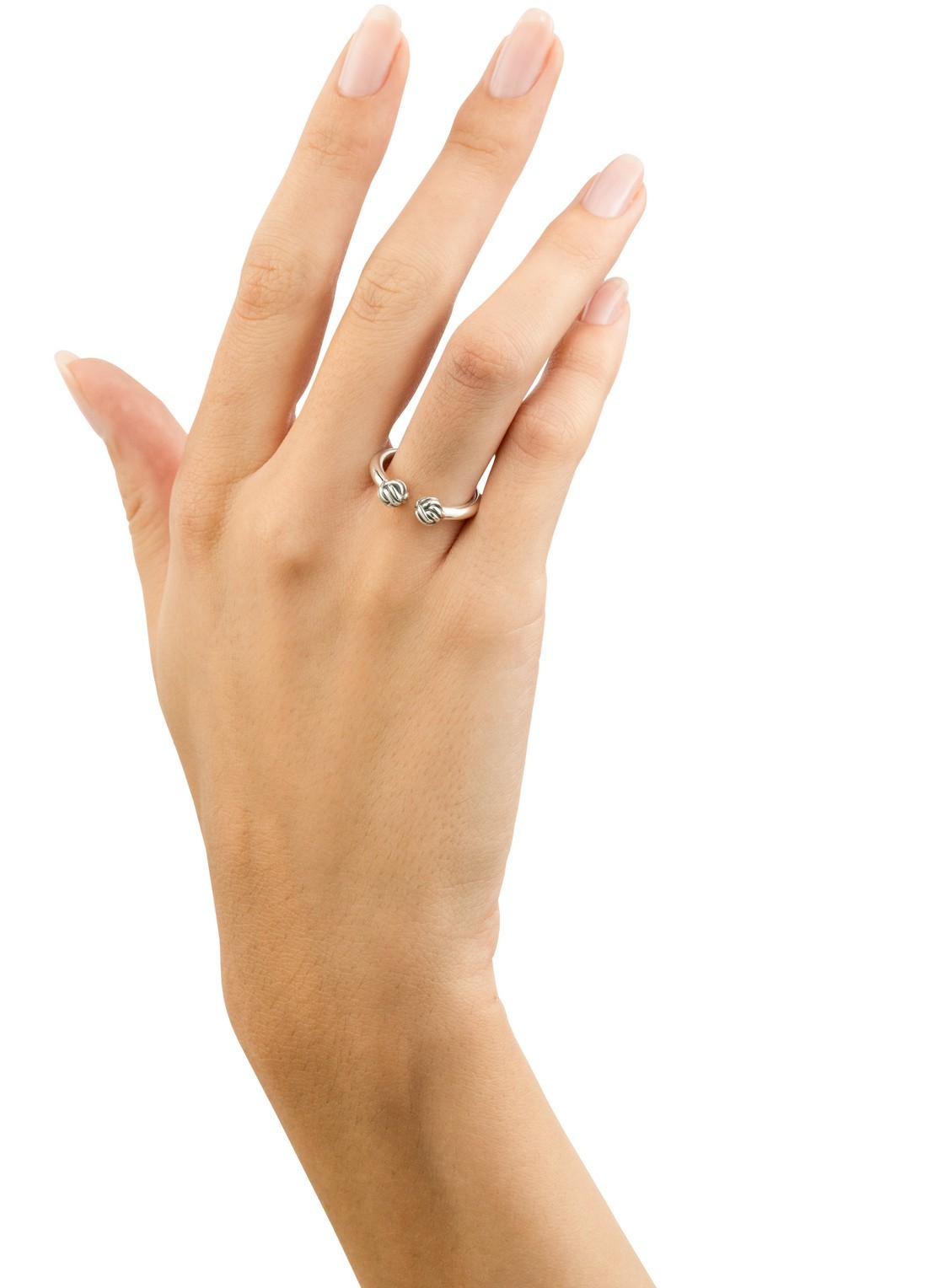 Buddha to Buddha Refined Katja ring van zilver - voorkant 2 zilver
