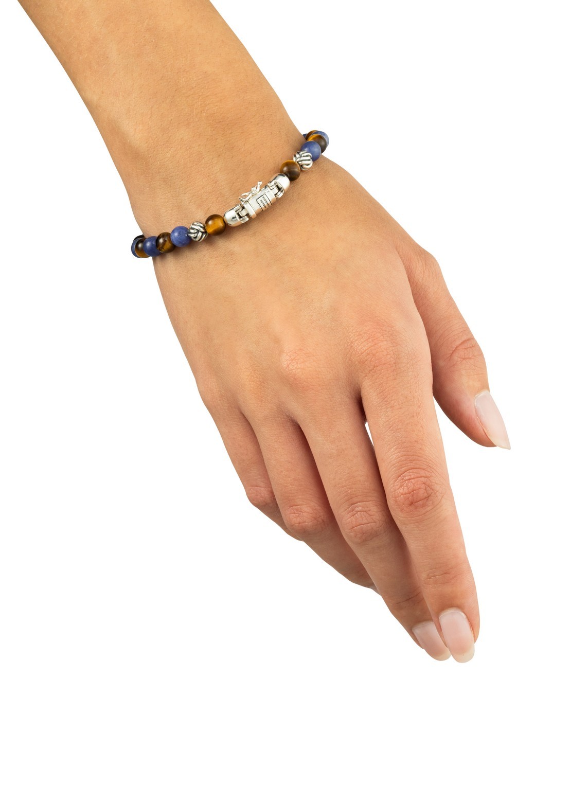 Buddha to Buddha Spirit Bead Mini Mix kralenarmband met edelsteen - detail 4 blauw