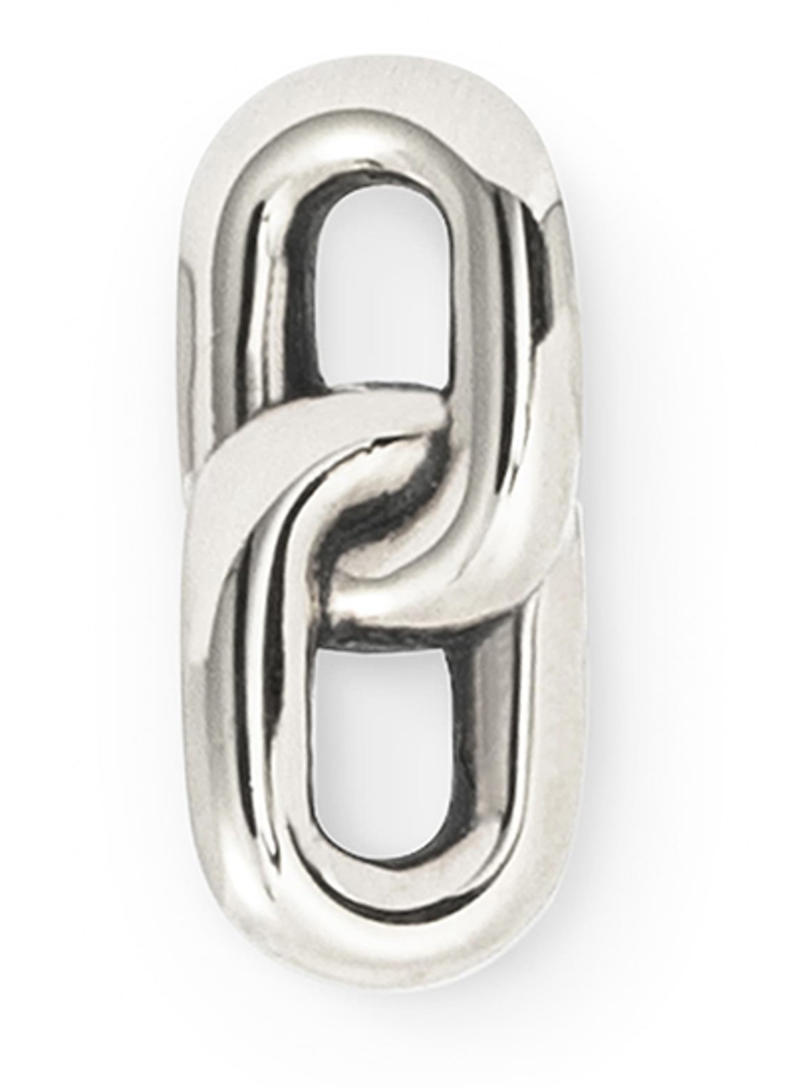 Buddha to Buddha Stacking enkele oorknop van zilver - detail 2 zilver