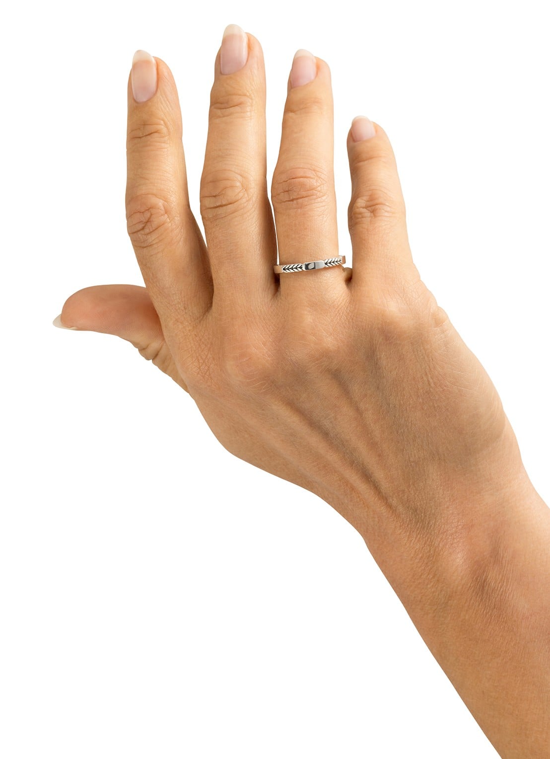 Buddha to Buddha Stacking Ring Barbara Mix Zilver - detail 4 zilver