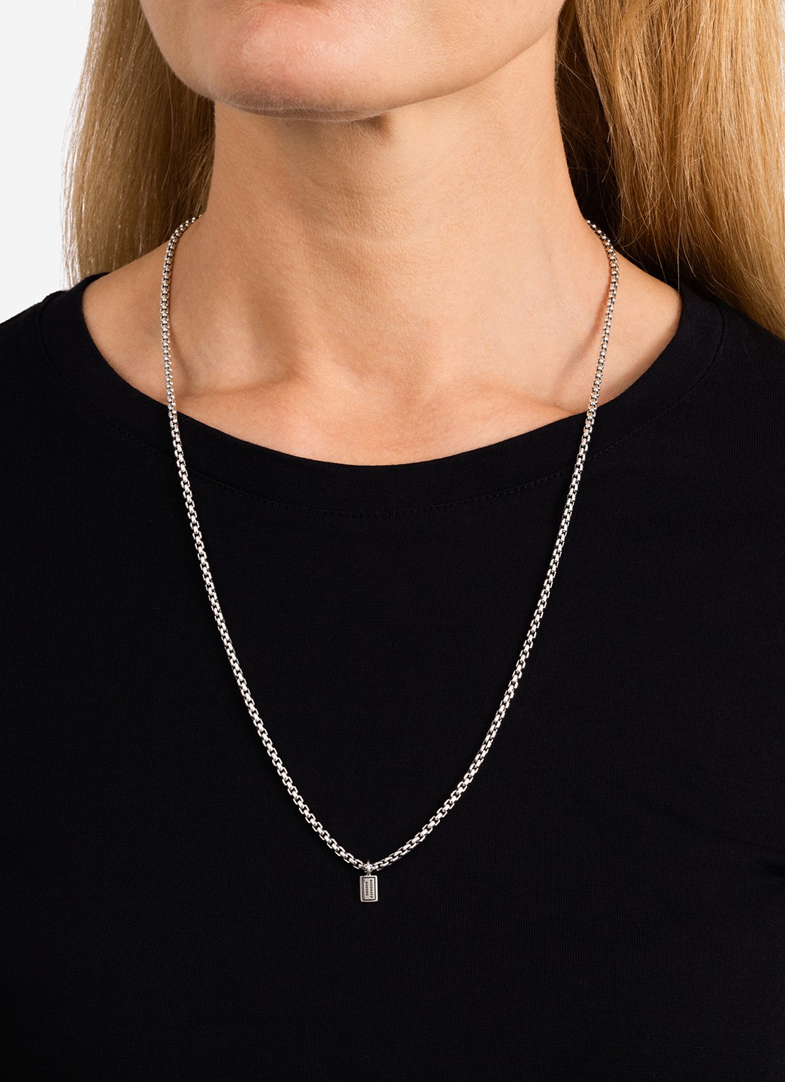 Buddha to Buddha Venetian ketting van zilver - voorkant 2 zilver