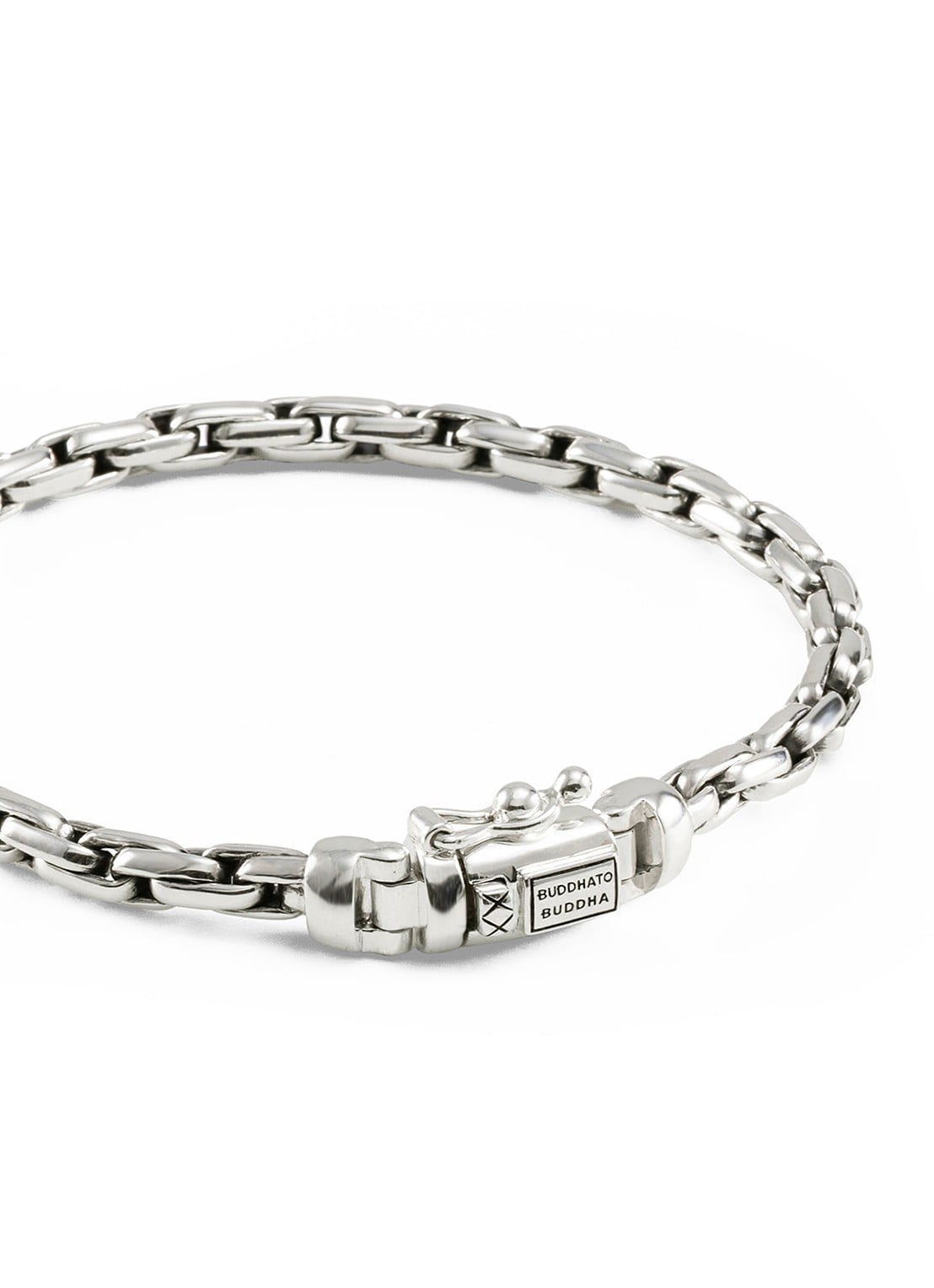Buddha to Buddha Venetian Mini Twist armband van zilver - detail zilver