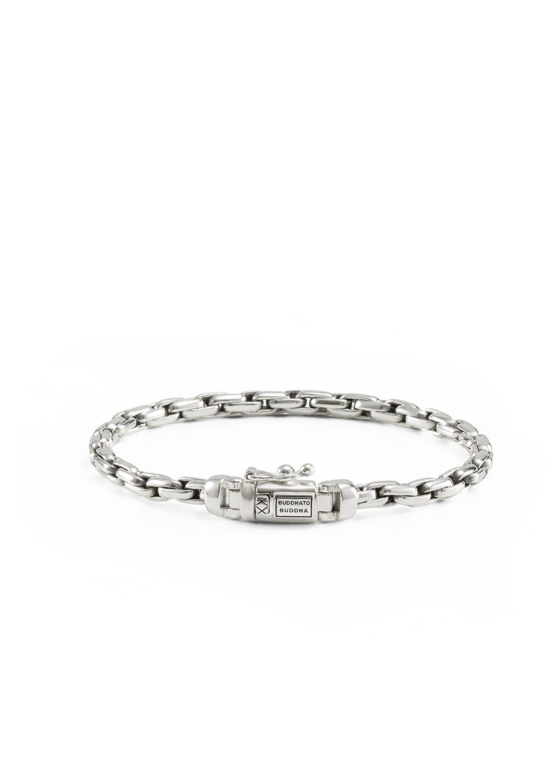 Buddha to Buddha Venetian Mini Twist armband van zilver - voorkant 4 zilver