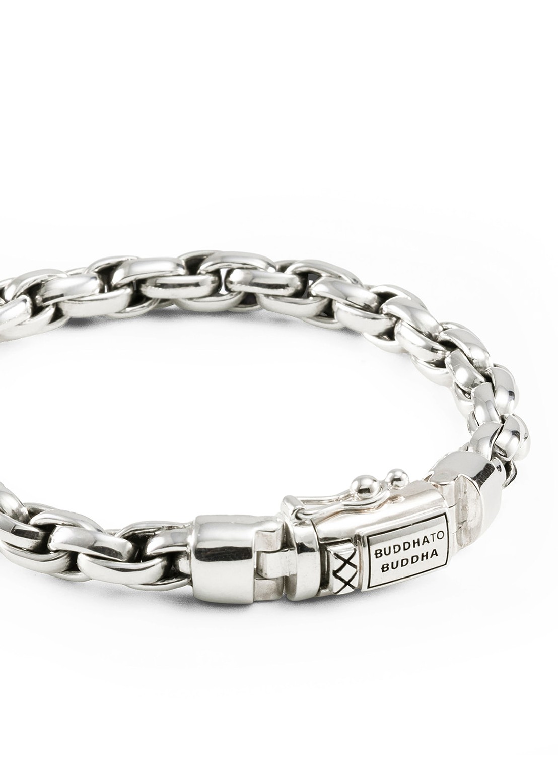 Buddha to Buddha Venetian XS Twist armband van zilver - detail 3 zilver