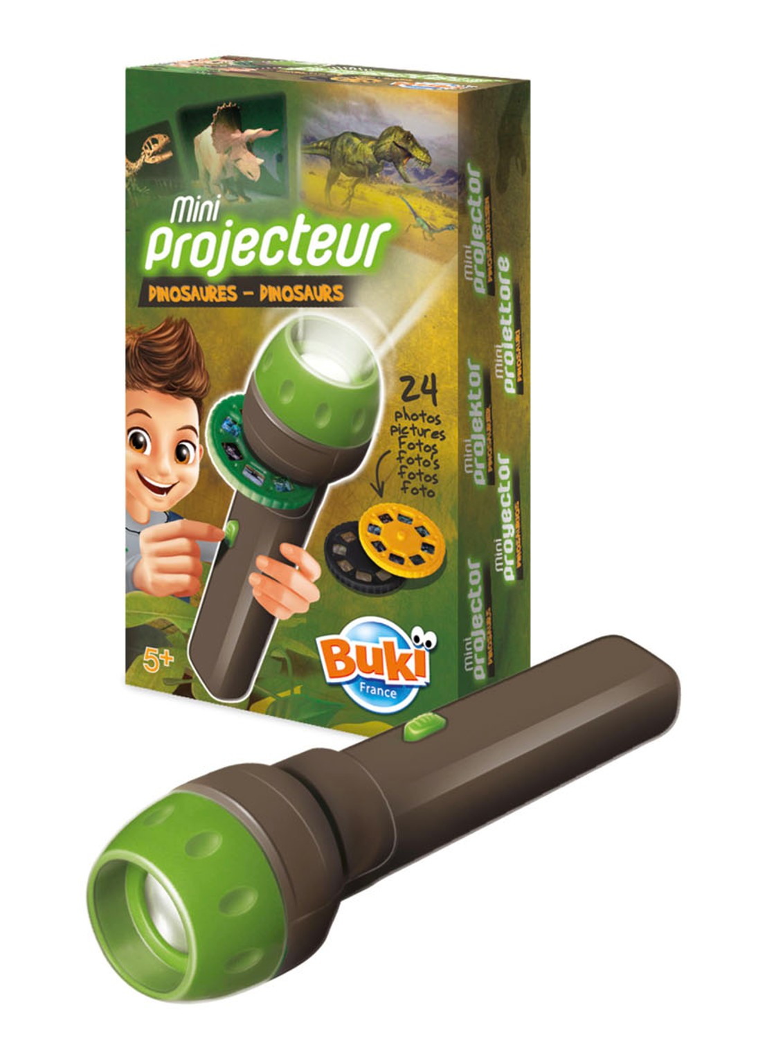 Buki Dino miniprojector - voorkant groen