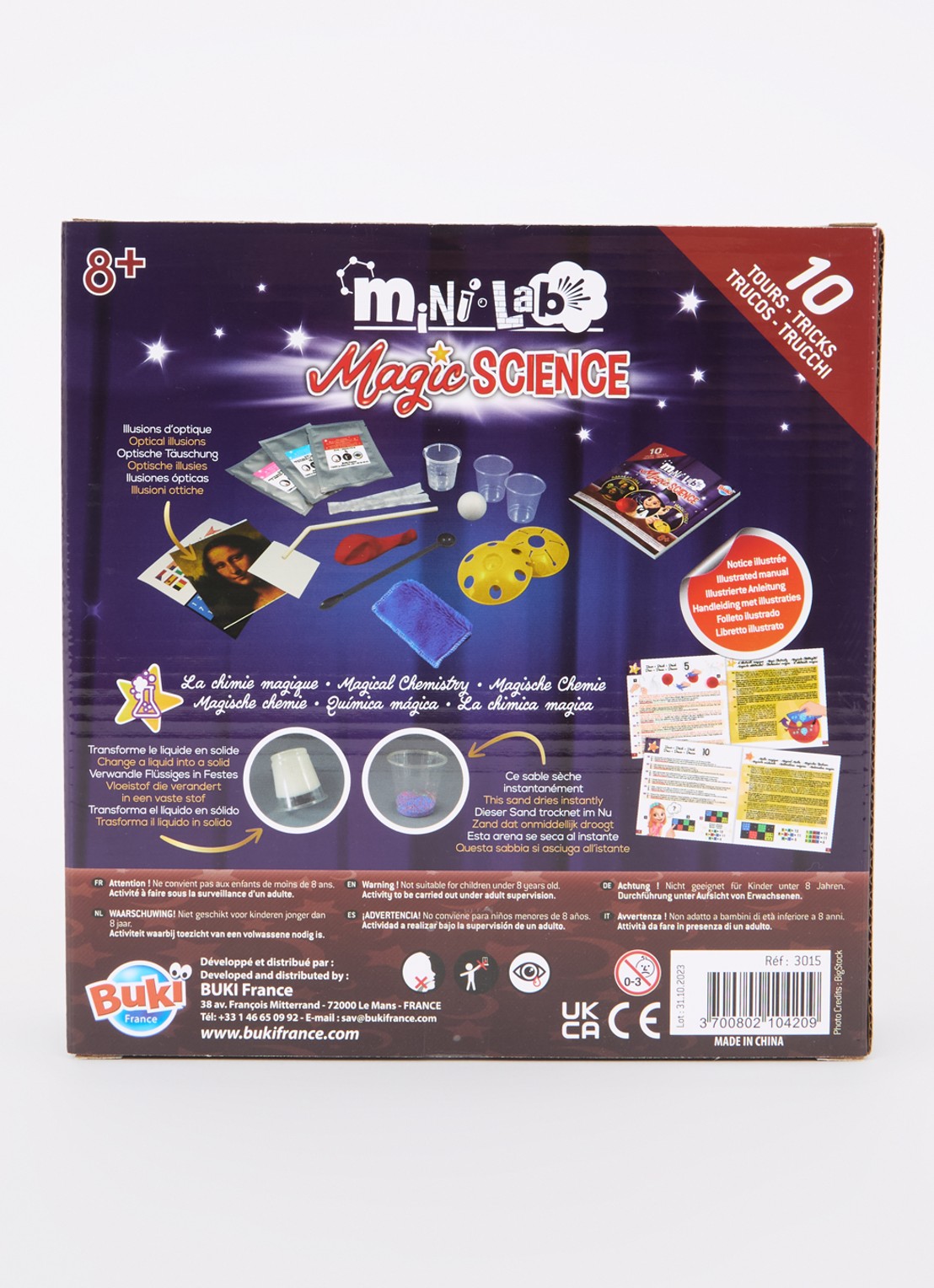 Mini Lab Magic Science Buki Mini Lab Magic Science goochelset 10 trucs • de Bijenkorf