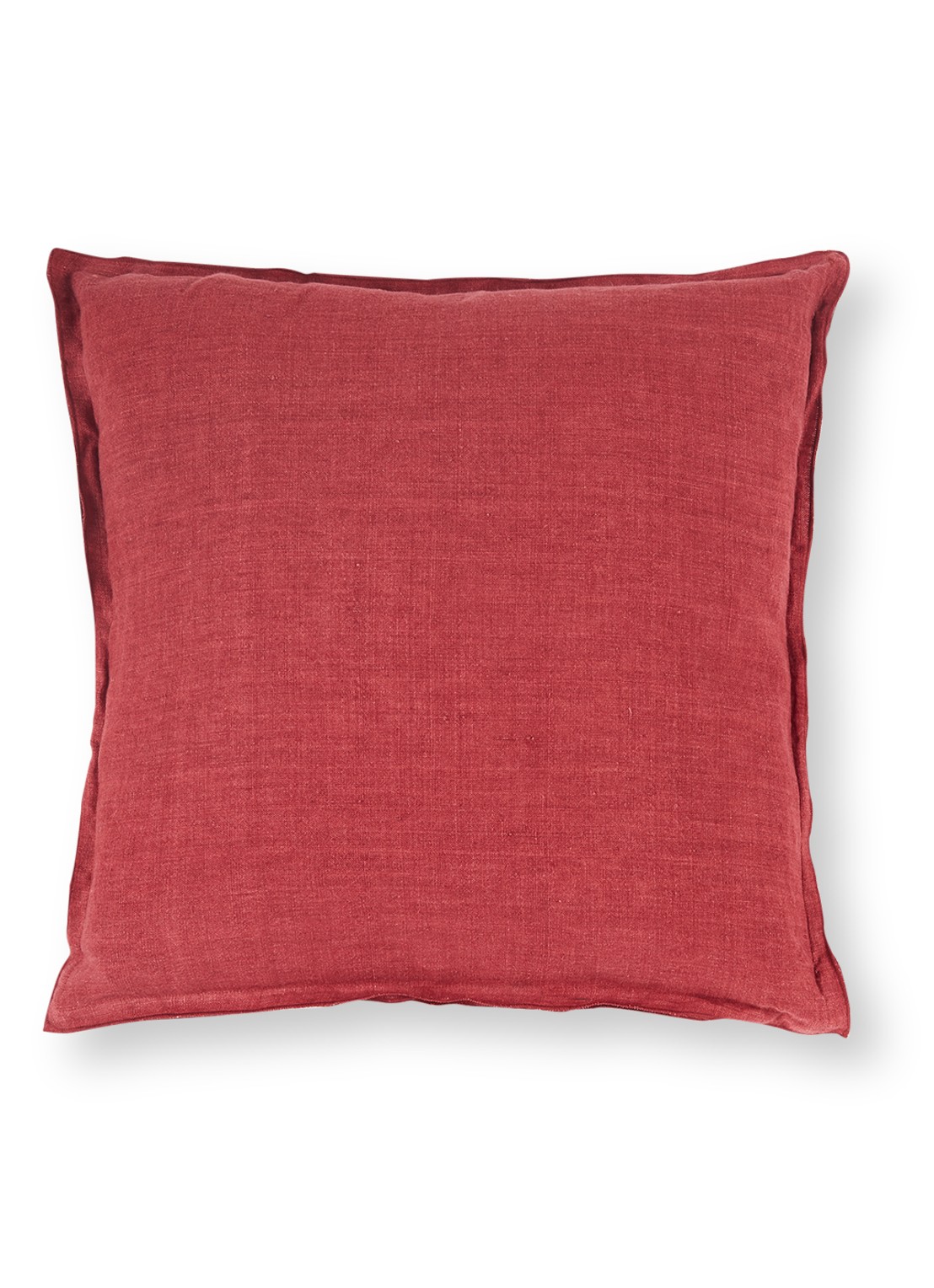 Bungalow Sierkussen 55 x 55 cm - voorkant 3 cranberryrood