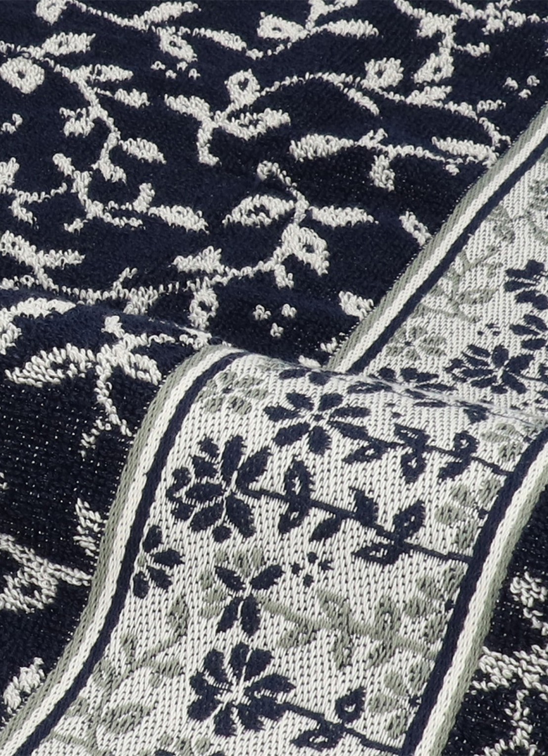 Bunzlau Castle Daydream keukendoek 53 x 60 cm  - voorkant 2 donkerblauw