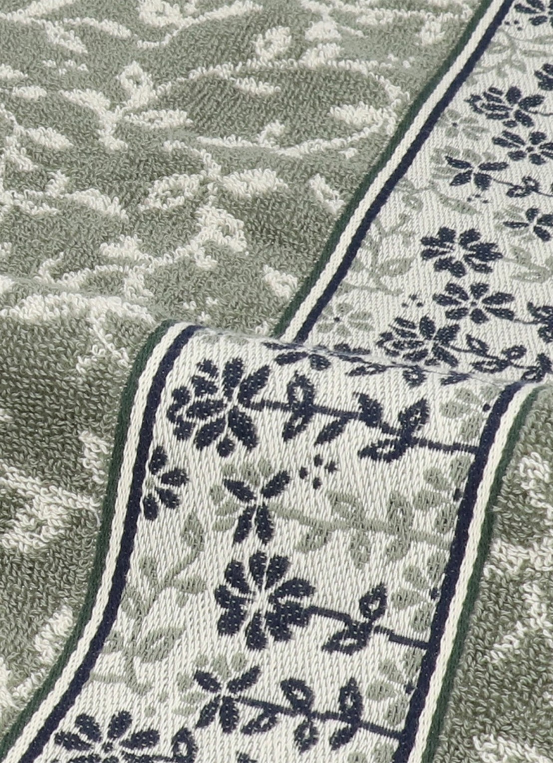 Bunzlau Castle Daydream keukendoek 53 x 60 cm  - voorkant 2 donkergroen
