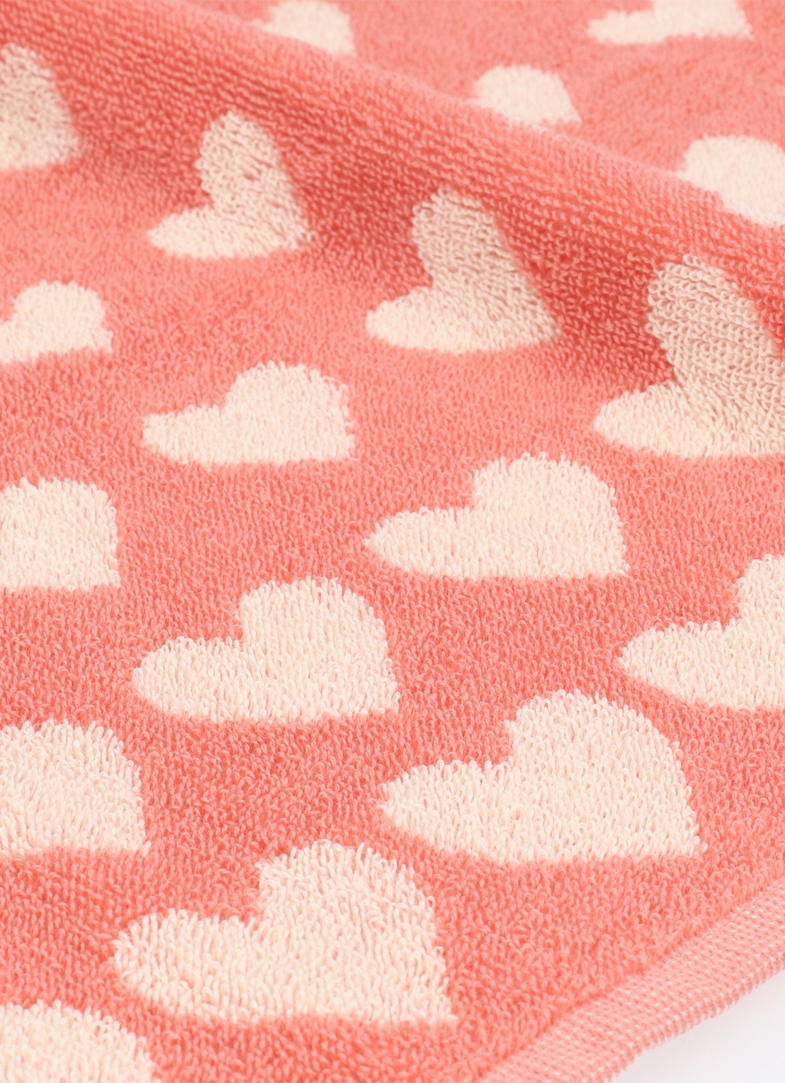 Bunzlau Castle Hearts keukendoek 53 x 60 cm - voorkant 2 roze