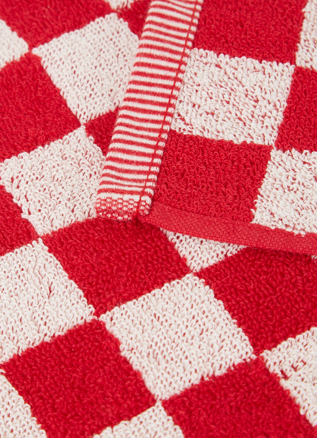 Bunzlau Castle Keukendoek van katoen 50 cm x 60 cm - detail steenrood