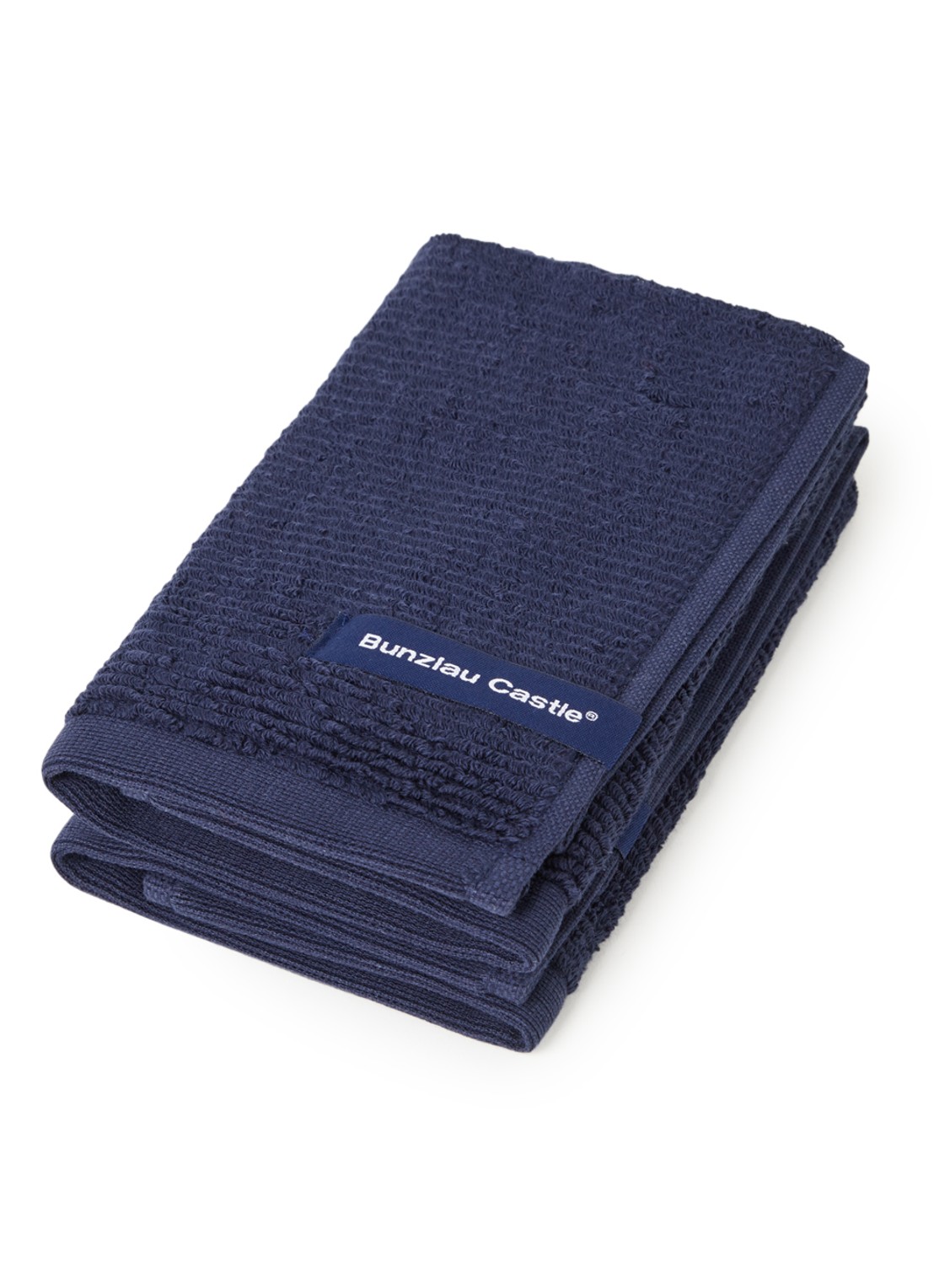Bunzlau Castle Vaatdoek 30 x 30 cm set van 2 - voorkant donkerblauw