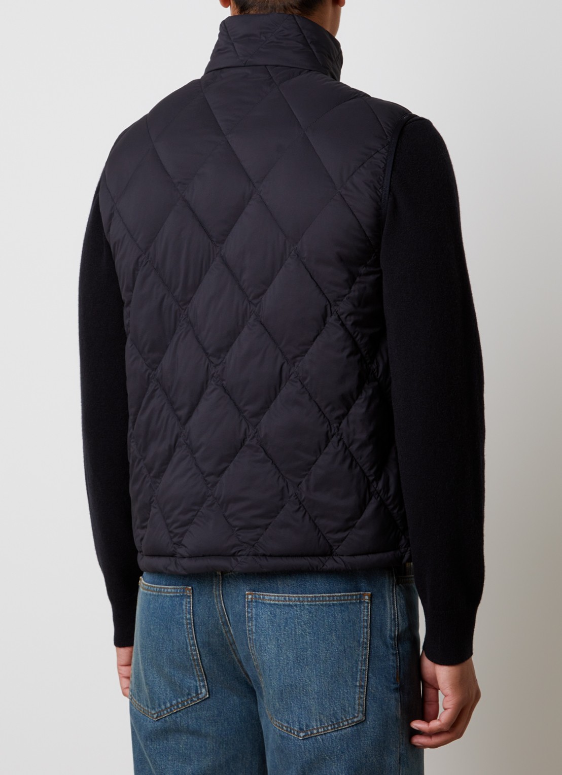 Burberry Acresford gewatteerde bodywarmer met quilt patroon - achterkant zwart