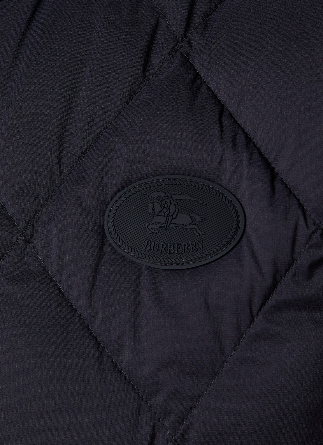 Burberry Acresford gewatteerde bodywarmer met quilt patroon - detail 6 zwart
