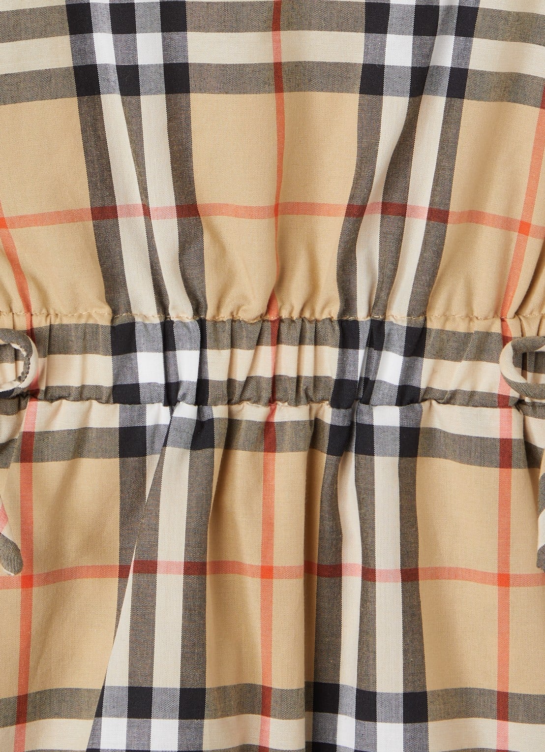Burberry Adele jurk met ruitdessin - detail 3 camel