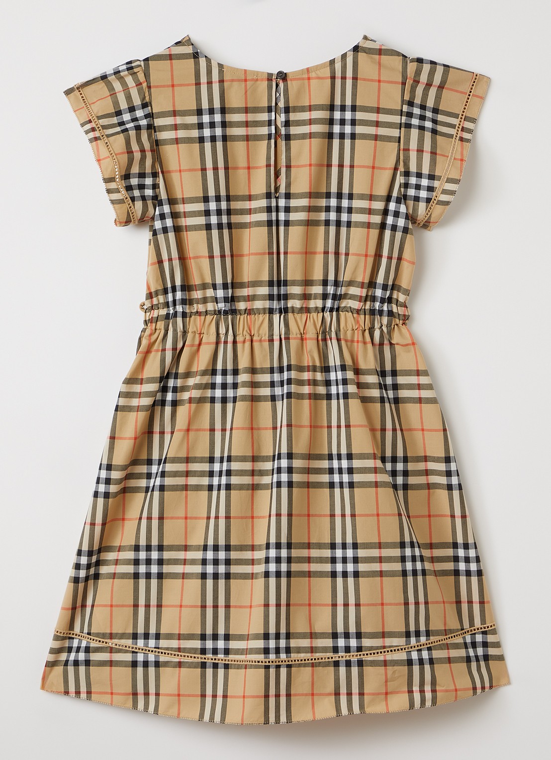 Burberry Adele jurk met ruitdessin - voorkant 2 beige