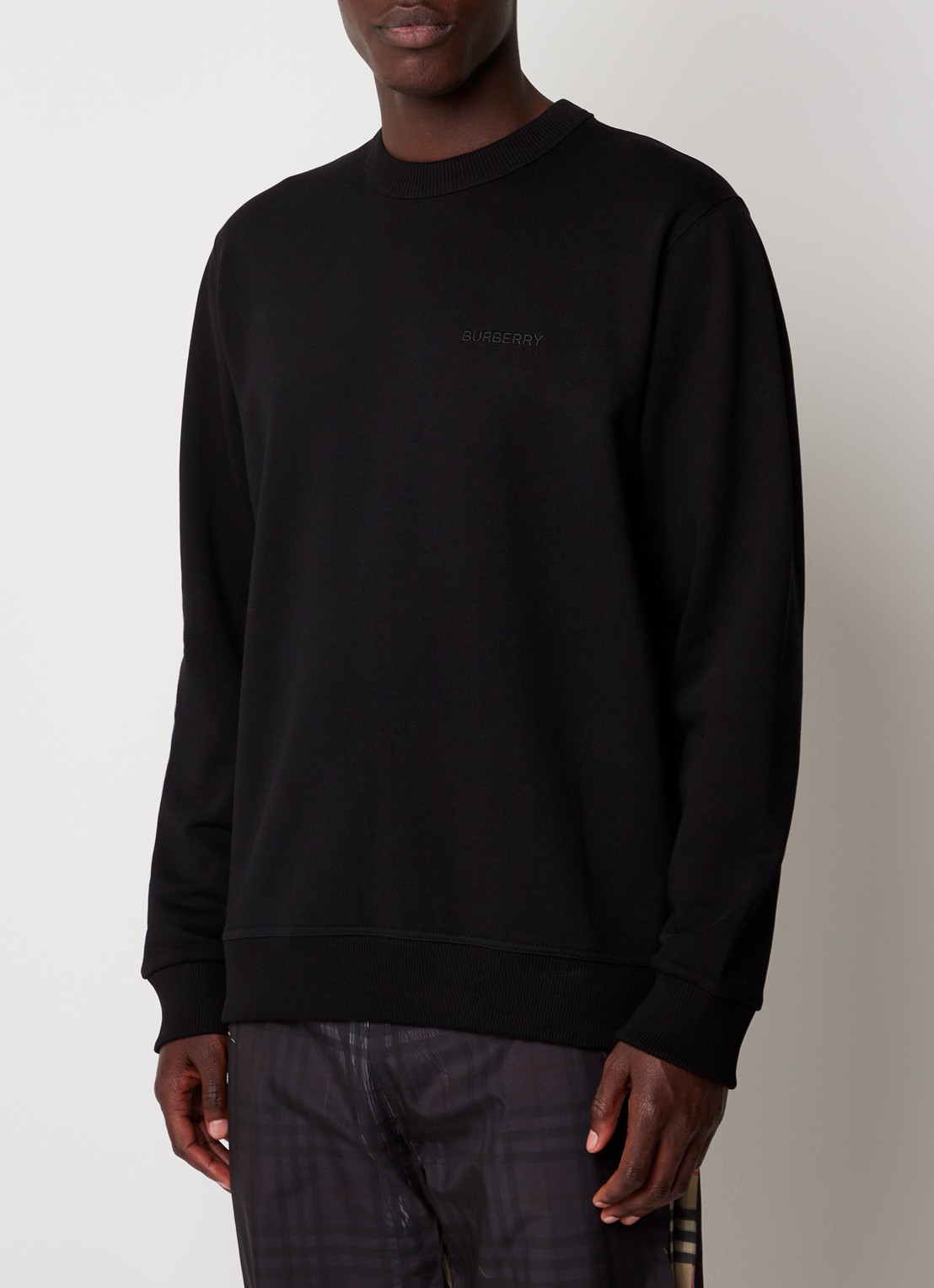 Burberry Bainton sweater met logo- en backprint - achterkant zwart