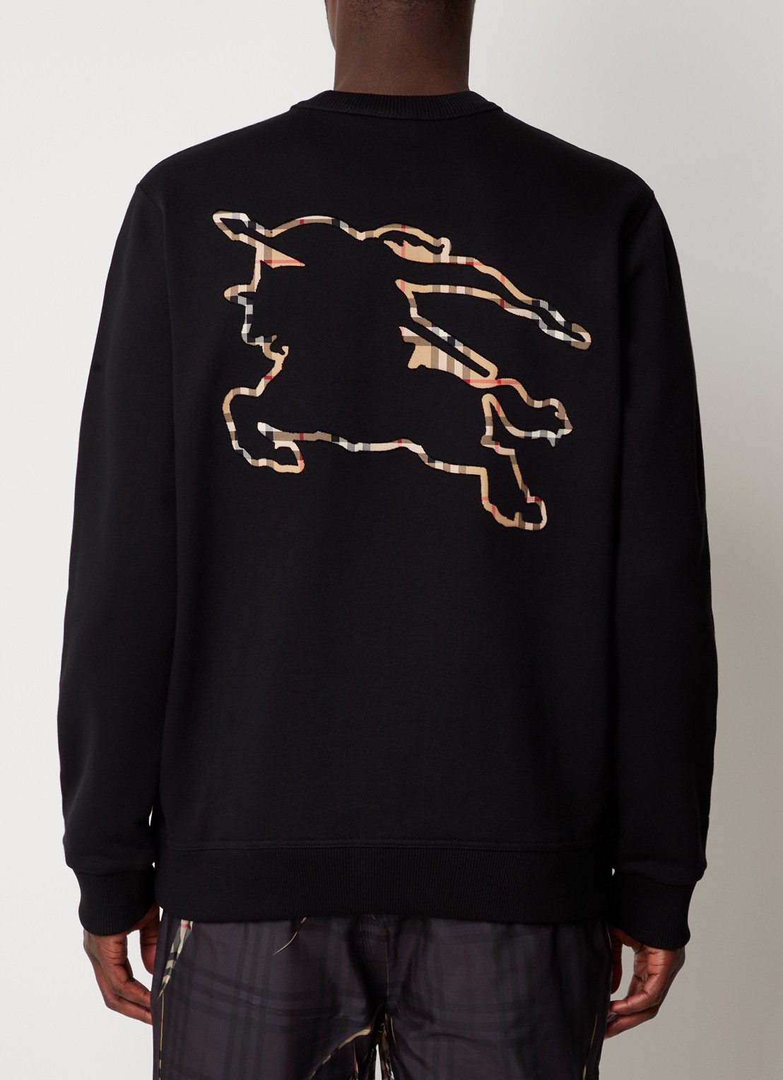 Burberry Bainton sweater met logo- en backprint - detail 2 zwart