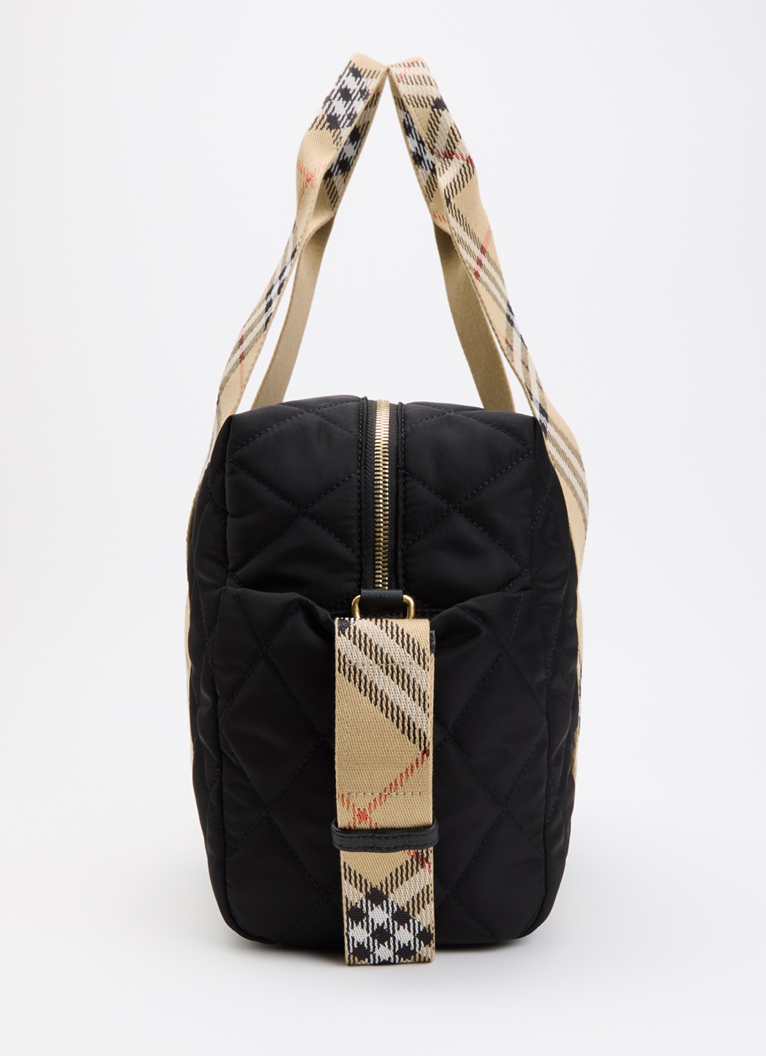 Burberry Belfast luiertas met quilt patroon en verschoningsmat - detail 3 zwart