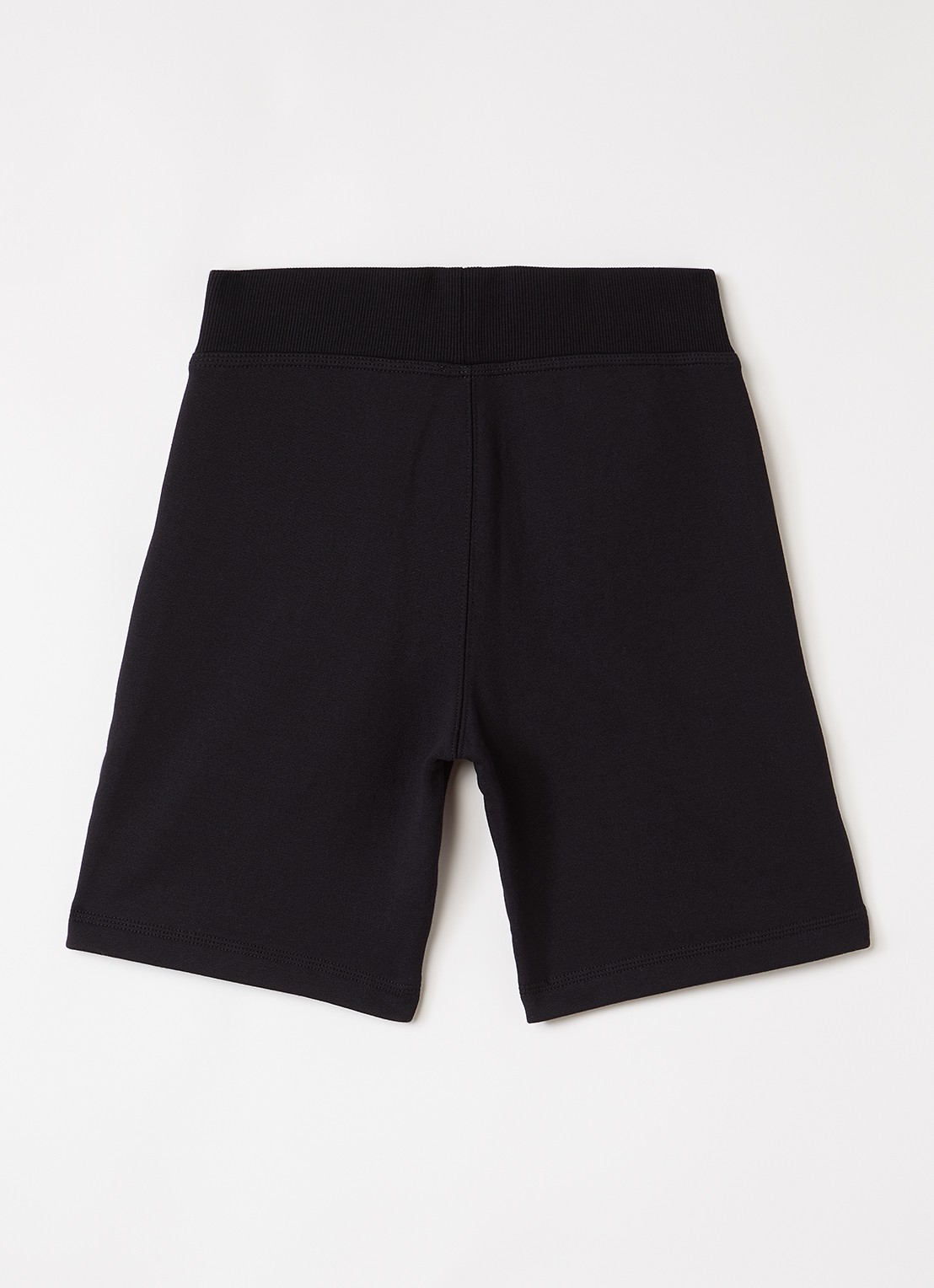 Burberry Benny straight fit korte broek met logoband - voorkant 2 zwart