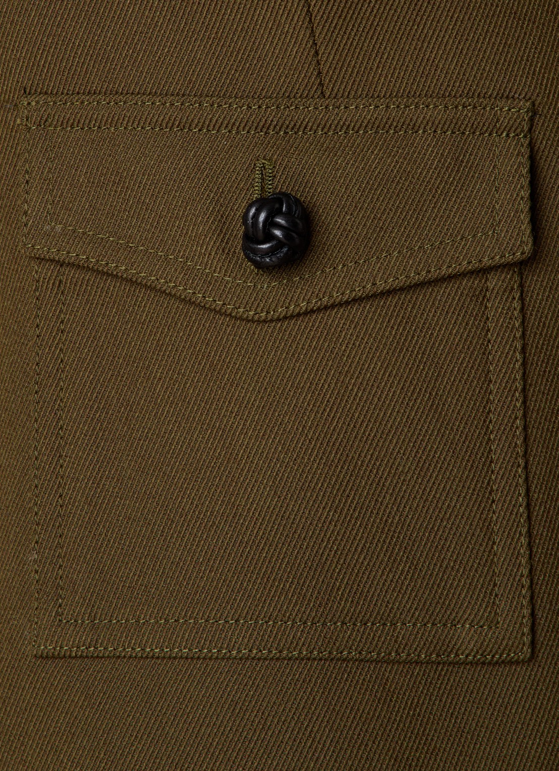 Burberry Blazer in wolblend met klepzakken - detail 3 bronsgroen