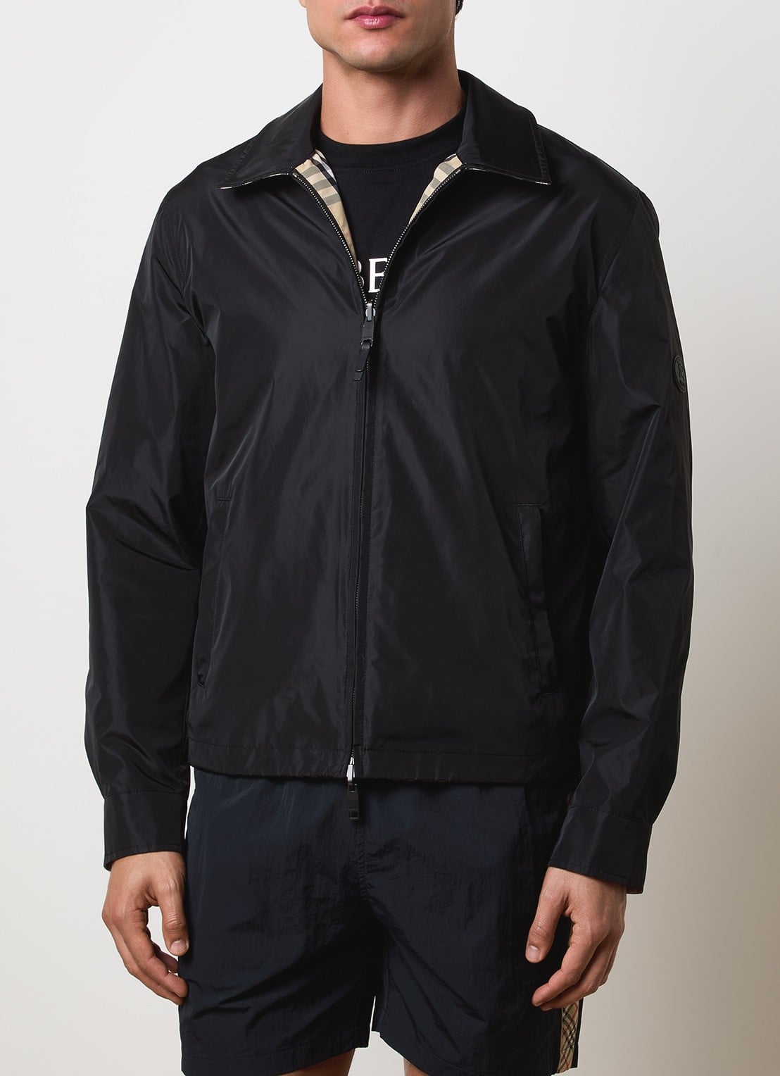 Burberry Bloomsbury reversible jack met steekzakken - detail 5 zwart